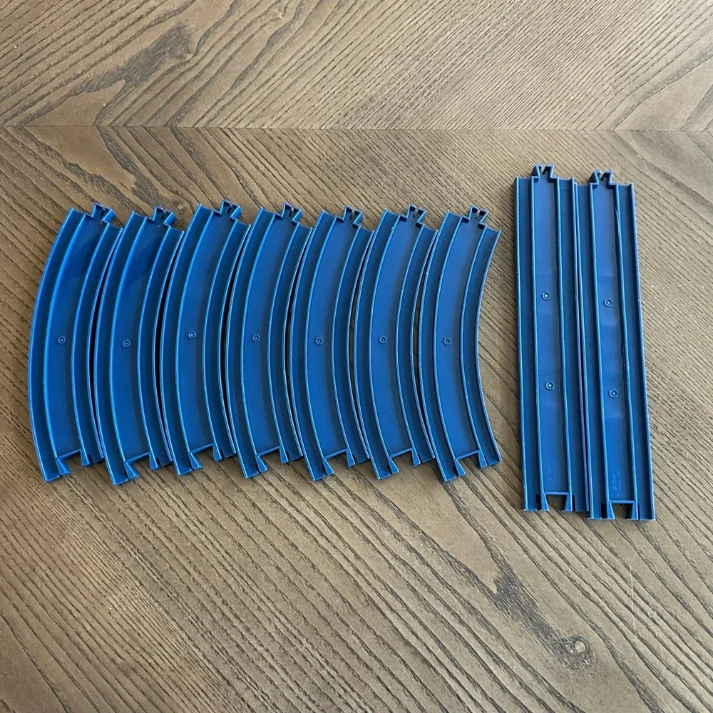 Tomy Plarail Blue Track Set 10 Curved 2 Straight Thomas Friends Compatible Rail
